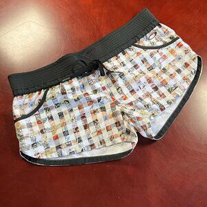 Womens Oakley Collage Graphic Polyester Multicolor Summer Board Shorts (Size 30)